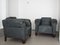 Art Deco Leather Club Chairs, 1920s, Set of 2 3