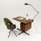 Italian Modernist Teak Desk, 1950s 12