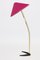 Floor Lamp with Raspberry Colored Shade from Kalmar, 1950s, Image 3