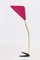Floor Lamp with Raspberry Colored Shade from Kalmar, 1950s, Image 1