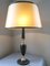 Leather Table Lamp from Le Tanneur, 1960s, Image 1