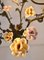 Italian Porcelain Flower Chandelier, 1950s 6