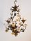 Italian Porcelain Flower Chandelier, 1950s 9