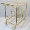 Gold Metal Bar Cart, 1970s 5