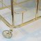 Gold Metal Bar Cart, 1970s 4