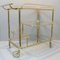 Gold Metal Bar Cart, 1970s 1