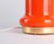Orangefarbene Modell OSL11 Tischlampe aus Glas, 1960er 4