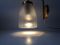 Dänische Vintage Messing & Eisglas Wandlampe von Lyfa 4