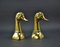Large Brass Duck’s Head Book Supports from Sarreid, 1970s, Set of 2 1