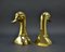 Large Brass Duck’s Head Book Supports from Sarreid, 1970s, Set of 2 2