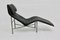 Black Leather Chaise Longue by Tord Bjorklund, 1970s, Image 5