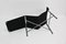 Chaise-longue de cuero negro de Tord Bjorklund, años 70, Imagen 8