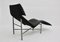 Black Leather Chaise Longue by Tord Bjorklund, 1970s 7