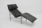 Black Leather Chaise Longue by Tord Bjorklund, 1970s, Image 4
