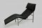 Black Leather Chaise Longue by Tord Bjorklund, 1970s, Image 2