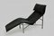 Chaise longue in pelle nera di Tord Bjorklund, anni '70, Immagine 2