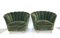 Green Velvet Armchairs by Guglielmo Ulrich for Saffa, 1940s, Set of 2 1