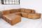 Mid-Century Leather Patchwork Living Room Set, 1970s, Image 2