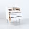 White Danish Secretaire Desk, 1960s 2