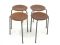 Teak Stools, 1960s, Set of 4 3