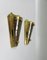 Brass Wall Lights, 1950s, Set of 2, Image 2