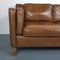 Braunes Vintage 3-Sitzer Leder Sofa 8