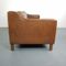 Braunes Vintage 3-Sitzer Leder Sofa 11
