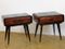 Mid-Century Italian Night Tables in Rosewood by Vittorio Dassi, Set of 2 3