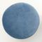 Blue Velvet Ottomans, 1940s, Set of 2, Image 7