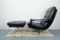 Leather Lounge Chair with Ottoman, 1960s, Image 2
