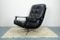 Black Leather Office Chair, 1960s 2