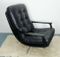 Black Leather Office Chair, 1960s 7