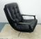 Black Leather Office Chair, 1960s, Image 7