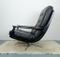 Black Leather Office Chair, 1960s 4