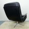 Black Leather Office Chair, 1960s 6