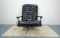 Black Leather Office Chair, 1960s, Image 3