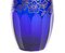 Mid-Century Cobalt Glass Vase with Galvanic Silver Decorations 3