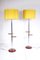 Belgische Walnuss & Chrom Lampen, 2er Set 1