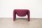 Vintage Groovy F598 Sessel in Pink von Pierre Paulin für Artifürt 6