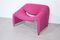 Vintage Groovy F598 Pink Lounge Chair by Pierre Paulin for Artifort, Image 5