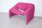 Vintage Groovy F598 Sessel in Pink von Pierre Paulin für Artifürt 5