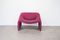 Vintage Groovy F598 Pink Lounge Chair by Pierre Paulin for Artifort 1