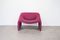 Vintage Groovy F598 Pink Lounge Chair by Pierre Paulin for Artifort, Image 1