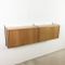 Swedish Elm Veneered Wall Units by Nisse Strinning for String, 1970s 1