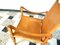 Swiss Leather Safari Chair by Wilhelm Kienzle for Wohnbedarf, 1950s 7