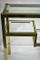 Two Tier Brass & Chrome Console Table, 1980s 3