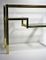 Two Tier Brass & Chrome Console Table, 1980s 7