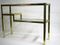 Two Tier Brass & Chrome Console Table, 1980s 8