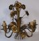 Lámpara de araña Hollywood Regency floral, años 60, Imagen 1