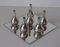 Silver Plated Candle Holders by Jens Harald Quistgaard, 1970s, Set of 6 3